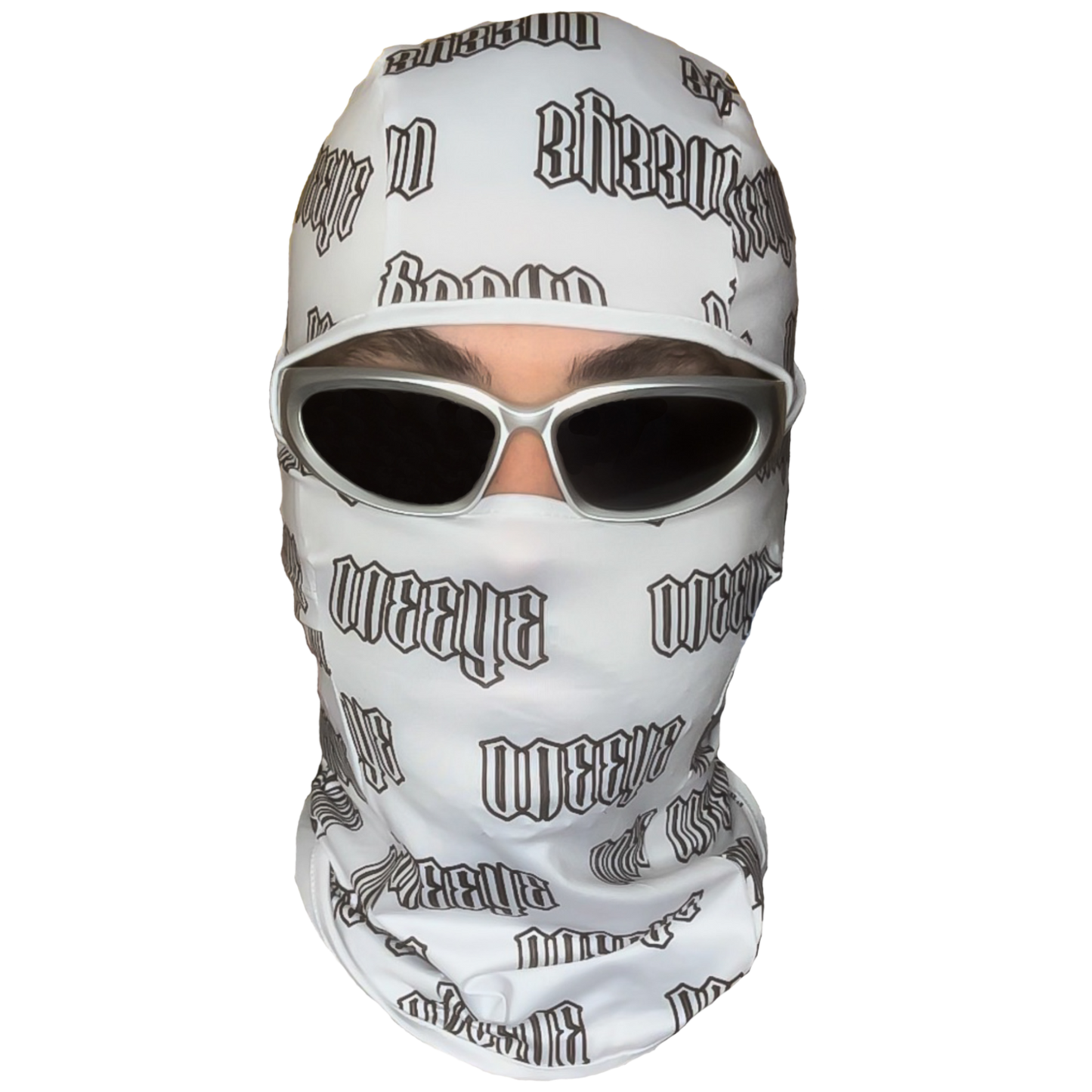 "ALL OVER" White Balaclava
