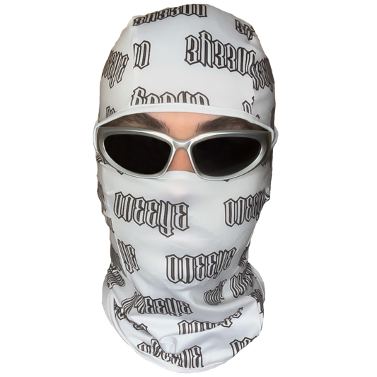 "ALL OVER" White Balaclava