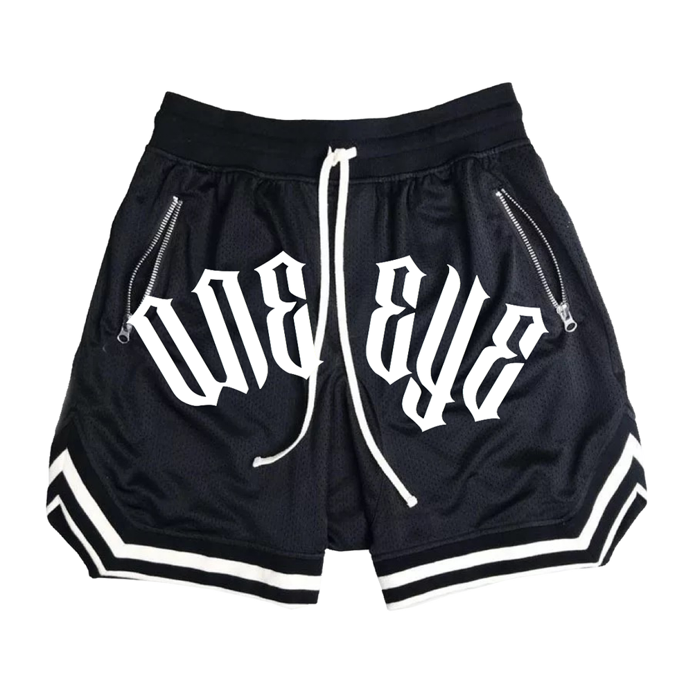 "SAINTS" Black Basktball Shorts